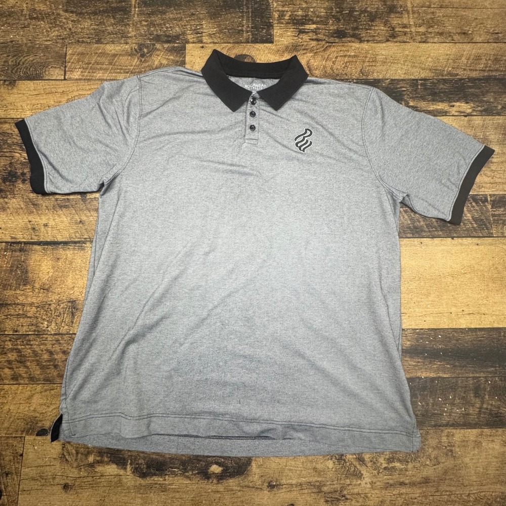 Rocawear Classic Polo Shirt‎ Gray Black Trim 4XB